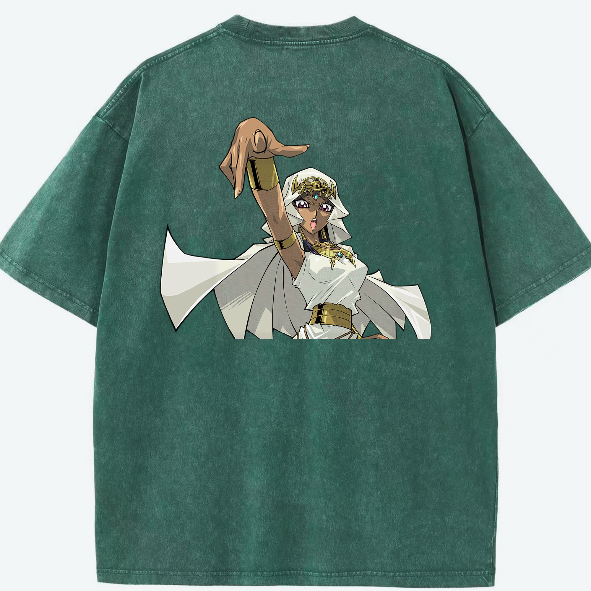 （画像用） 遊☆戯☆王 Yu-Gi-Oh! 綿100% ヴィンテージ風 半袖Tシャツ（背面プリント）